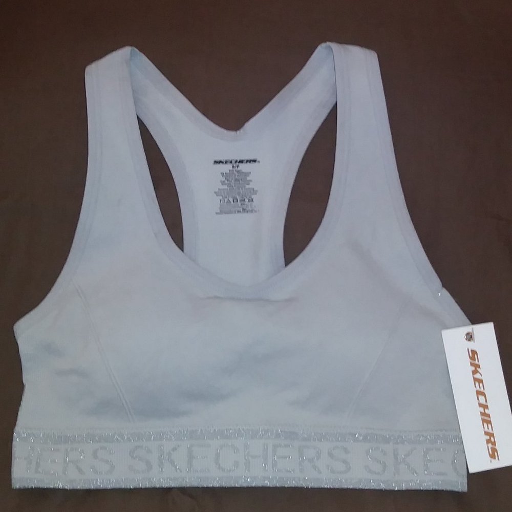 SKECHERS Sports Top Size S, Color Gray